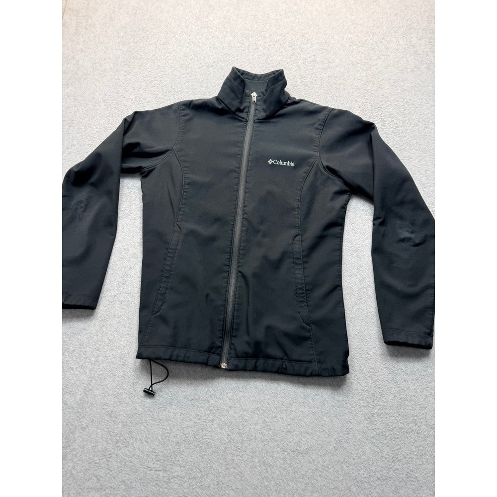 Columbia Womens Kruser Ridge Softshell Jacket Black Full Zip Outdoor Medium